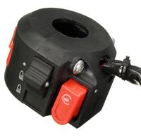 Interrupteur de démarrage et d'arrêt gauche pour scooter chinois, VTT, quad avec guidon de 7/8 pouces (22 mm) et 8 fils