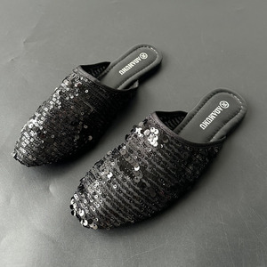Baotou Lazy Man Half-Tie Fashionally Versatile <strong>Flat</strong> <strong>Sandals</strong> for <strong>Lady</strong> Shoes - Product Image 4