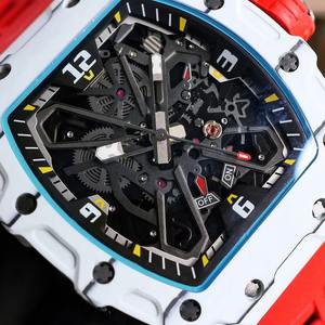 Hot-Selling NTPT Blue Carbon Fiber Luxury Design Hip-Hop Rock Singer Waterproof Luminous Men's Sports <b>Mechanical</b> <b>Watch</b> - Product Image 2