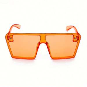 Gafas de Sol de Moda con Degradado de Color Caramelo, Montura Cuadrada Extra Grande para Mujer, 2021 - Product Image 4