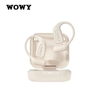 WOWY Écouteurs sans fil OWS intelligents et tendance à oreille ouverte Pro ANC avec indicateur LED, étanchéité IPX5, autonomie de 30 heures pour l'entraînement
