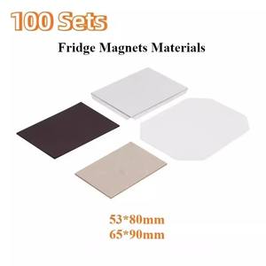 50X50mm Métal Photo Bouton Badge Réfrigérateur Aimant Faisant La Machine 63.5x63.5 Magnétique Machine Maker Kit avec Matériaux Magnétiques 50x50 - Product Image 4