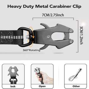 Correa Retráctil para Mascotas, Ecológica, Duradera, de Nailon Sólido, con Cintas, Longitud Ajustable y Doble Asa - Venta al Por Mayor - Product Image 4