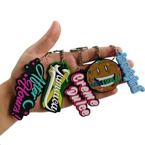 Porte-clés en PVC souple 3D/2D personnalisé, cadeau promotionnel en gros avec logo de dessin animé personnalisé - Product Image 2