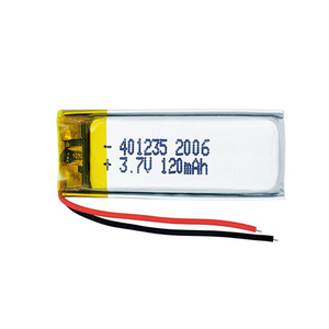 Baterai Lithium Polymer 401235 3.7V 120mAh Isi Ulang Paket Baterai Li-ion Lipo - Product Image 1