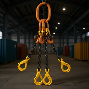 Cadena de elevación Fervi de 4 patas con ganchos para levantar cargas pesadas - Product Image 3