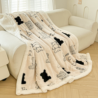 Couverture de lit moderne et chaude pour la maison, en tissu 100 % polyester, motif végétal uni, douce pour la peau, idéale pour l'hiver