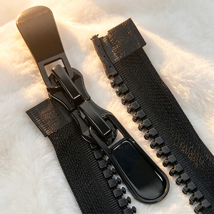 Customizable 8# Resin Plastic Close‑End Zipper Single <b>Puller</b> Durable 60‑Inch Long for Luggage Suitcase Backpack - Product Image 5