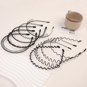 Diademas Deportivas Elásticas Simples de Metal Negro Jynbows al por Mayor, Decoración Ondulada de Moda Unisex para Hombres y Mujeres - Product Image 4