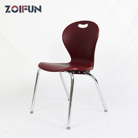 Chaises robustes en plastique PP avec dossier et assise pour l'école, chaise de formation pour étudiants, mobilier de salle de classe, chaise en plastique pour étudiants