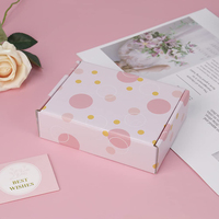 Boîtes d'expédition personnalisées en carton ondulé recyclable pour chaussures, vêtements, emballages cadeaux, artisanat, avec pelliculage mat et revêtement UV