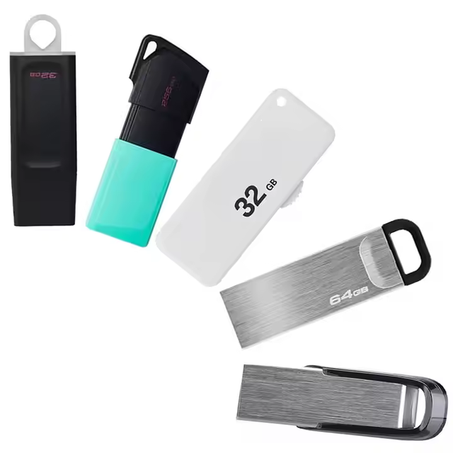 For Kingston Original USB Flash Drives 32 GB to 128 GB Capacities Plastic Style Stick USB 3.1 and 2.0 Compatible New