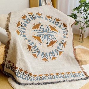 Custom Boho Style Geometric Design Bohemian Embroidered <strong>Tapestries</strong> Sofa <strong>Tapestry</strong> Throw Blanket Woven Wall Decor <strong>Tapestry</strong> - Product Image 2