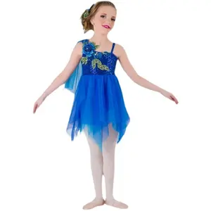 Лирический танцевальный костюм платье танцевальная одежда для детей классический элегантный Лирический танец для детей и взрослых Балетные современные танцевальные костюмы
