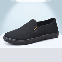 Chaussures décontractées pour hommes, best-seller, en toile noire style ancien Pékin, respirantes et légères