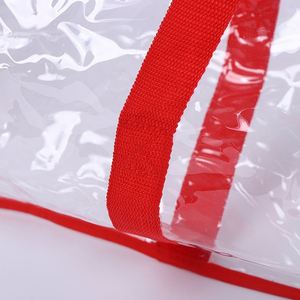 Sac de rangement tubulaire en gros, écologique, léger, en PVC transparent, sac fourre-tout, sac bandoulière, sac de voyage pour la gym, le yoga et le sport - Product Image 5