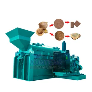 China low cost coconut coir and peat separating machine coco peat fiber production equipment