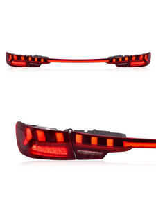 Luce di direzione dinamica per i modelli <span class=keywords><strong>Audi</strong></span> <span class=keywords><strong>A4</strong></span> 17-23 gruppo coda a <span class=keywords><strong>LED</strong></span> nuova condizione 12V obiettivo rosso Plug and Play impermeabile - Product Image 3