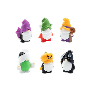 Nouvel Arrivage : Adorables Figurines de Gnomes en Résine pour Micro-Paysages d'Halloween, Artisanat DIY, Petites Décorations de Jardin Féerique pour Bureau - Product Image 5