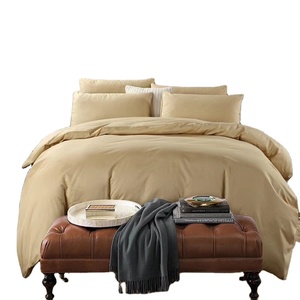 RTS <strong>Bedding</strong> Wholesale Spot <strong>Yellow</strong> <strong>Bedding</strong> <strong>Set</strong> 60S 100Cotton Satin 4pcs Bed Sheet <strong>Set</strong> - Product Image 1