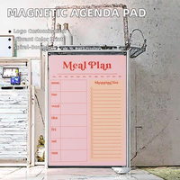 Carnet de planification hebdomadaire personnalisé avec fonction magnétique, 52 semaines, reliure spirale, couverture en PVC, format 8,2 x 11 pouces, impression couleur intégrale