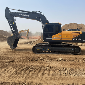 Excavatrice Hyundai 305LC-9T d'occasion 2020, faible nombre d'heures (2000 heures), bon état, moteur Cummins, pompe hydraulique, pour travaux de construction à Shanghai - Product Image 1