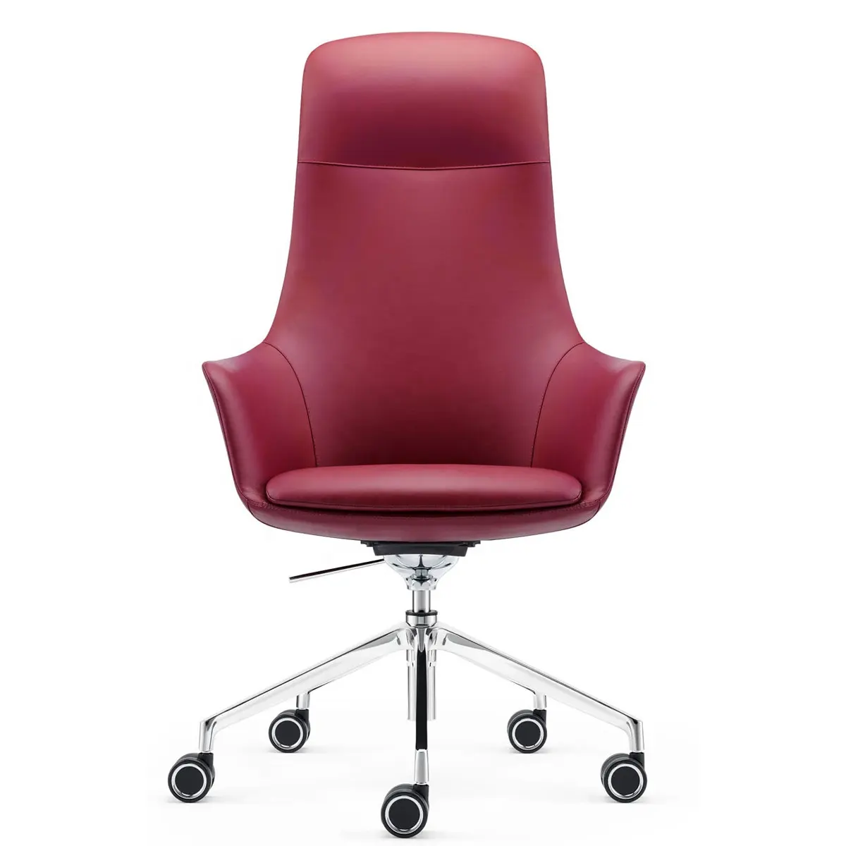 Chaise de bureau en cuir Pu, fauteuil de haute qualité, ergonomique, pour la construction, le bureau, 1 pièce