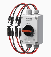 Interrupteur isolateur CC PV 1200V 32A IP66 résistant aux intempéries, interrupteur de déconnexion solaire étanche 2P/4P pour extérieur