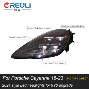 Faros Delanteros LED CREULI 9Y0 9YA 2018 2019 2020 2021 <span class=keywords><strong>2022</strong></span> 2023 Actualización a Luces LED Matrix 2024 para Porsche <span class=keywords><strong>Cayenne</strong></span> 9Y0 2018-2023 - Product Image 4
