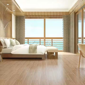 Revêtement de sol en vinyle à clipser SPC LVT en PVC stratifié imperméable couleur bois pour la décoration intérieure - Product Image 1