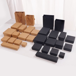 Stock Vintage Kraft Paper <b>Box</b> Jewelry Packing <b>Box</b> Ring <b>Earrings</b> Bracelet Jewelry Storage <b>Gift</b> <b>Box</b> Customization - Product Image 1