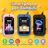 Mini Smartphone 2026 para Niños con Ranura para Tarjeta SIM, Llamadas, Video, WIFI y LBS, Impermeable, SOS