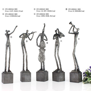 Mobili in resina Astratta Uomo di Carattere Statue In Resina Figurine Della Decorazione della resina musicista figurine - Product Image 6