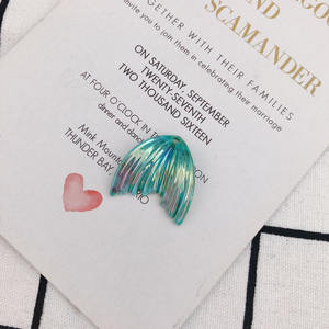 Resin Fishtail Shape Clear Bulk Plastic Beads Chain 27*26mm Bright <b>Acrylic</b> Beads for Bracelet Necklace Jewelry <b>Pen</b> Making - Product Image 5