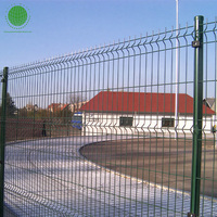 Clôture en treillis métallique galvanisé 3D courbé, soudé, durable, pour la sécurité des villas, utilisation comme treillis, traité thermiquement, 6 pieds, personnalisable