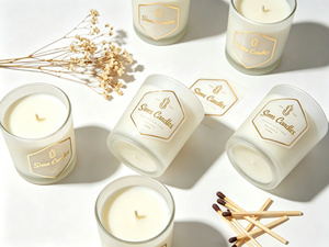 Autocollants personnalisés de qualité supérieure en feuille d'or transparente - Étiquettes autocollantes transparentes en PET <span class=keywords><strong>pour</strong></span> bougies, cosmétiques et parfums d'intérieur - Product Image 4