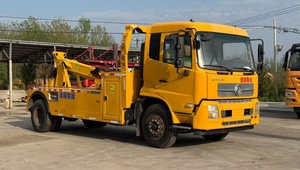 Camion de remorquage diesel manuel d'occasion à bas prix avec rotateur de carrosserie, dépanneuse de seconde main 15 tonnes, camion de remorquage avec rotateur - Product Image 3