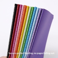 Cuaderno de bolsillo de tapa dura pequeña con cubierta de papel, de color liso, con plegado francés, 30 páginas, venta al por mayor de fábrica, en stock