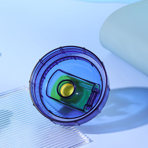 Bouteille de shaker de protéines en plastique de style nouveau de 17 onces 500ml pour la gymnastique avec boule de shaker en acier inoxydable - Product Image 1