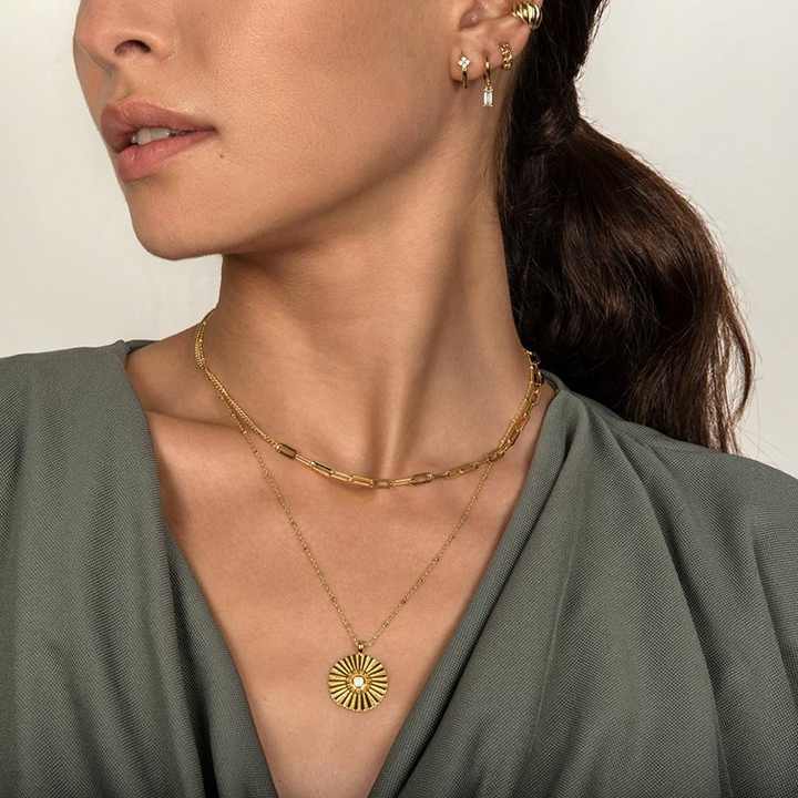 女性ヴィンテージチャイニーズ18Kゴールド925スターリングシルバー 