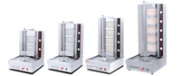 Usine 2 brûleurs gaz shawarma grill machine électrique table top shawarma machine dinde kebab machine de Chine