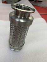 Tuyau soufflé flexible tressé AFTinox en acier inoxydable 304/316, à raccord forgé lisse, pour système de vide basse/haute pression ISO-K CF