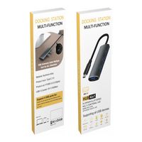 Hub USB 3.0 de Alta Calidad con 4 Puertos, Divisor de 5 Gbps, Mini Expansor de Aleación de Aluminio para Laptop/PC/Windows, en Stock