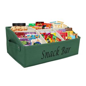 Cesta de Almacenamiento Personalizada para Snacks, Cesta para Guardar Dulces con 6 Compartimentos Separados de Tela - Product Image 1