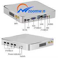Mini PC Openciaw Ai de 10.ª Generación con I3 10100/I5 10400, Refrigeración por Ventilador, Pantalla HD y VGA 4k para Negocios, Chasis Plateado