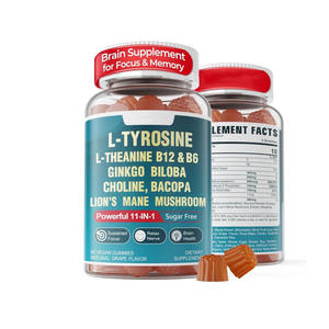 Gomitas de Suplementos Herbales, Gomitas con Extracto de Hoja de Ginkgo Biloba y Aminoácidos, Procesamiento OEM Personalizado - Product Image 1