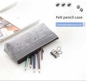 Porte-crayon en <span class=keywords><strong>feutre</strong></span> pour stylo, mini étui imperméable de papeterie - Product Image 6