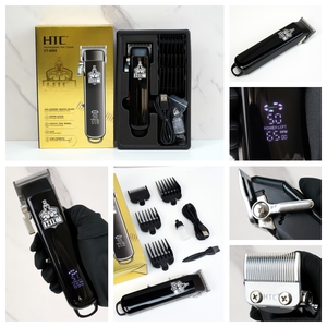 เครื่องตัด<span class=keywords><strong>ผม</strong></span> HTC CT-8085 ระดับมืออาชีพ ใบมีดเซรามิกเคลื่อนที่ ใช้ในร้านเสริมสวย - Product Image 5