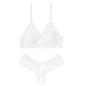 Conjunto de Lencería Femenina de 2 Piezas ODM/OEM, Conjunto de Lencería de Encaje Floral, Conjunto de Sujetador Transparente, Conjuntos de Lencería Sexy - Product Image 6