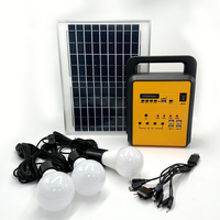 Système d'énergie solaire LED 10W IP54 en ABS pour usage domestique, garantie de 2 ans, générateur multifonction, lanterne de camping, certifié RoHS CE